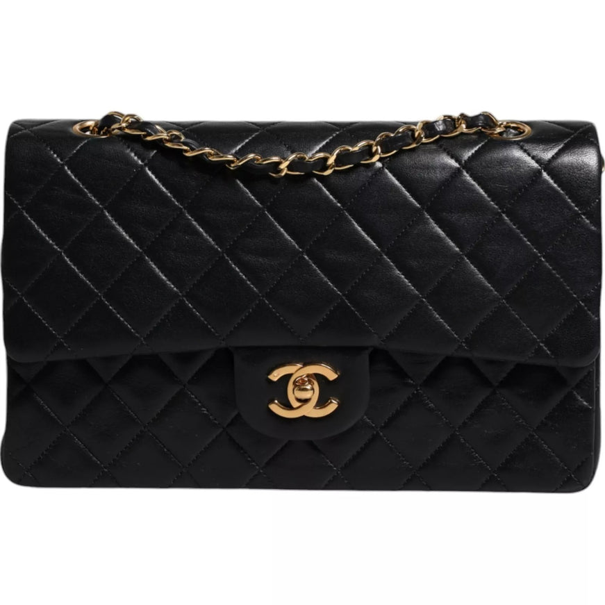 Chanel Black Medium Lambskin Classic Double Flap Bag