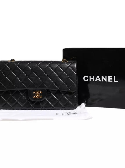 Chanel Black Medium Lambskin Classic Double Flap Bag