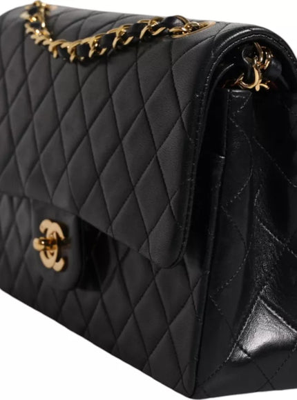 Chanel Black Medium Lambskin Classic Double Flap Bag