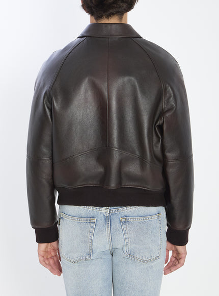 Celine Calf Leather Bomber Jacket