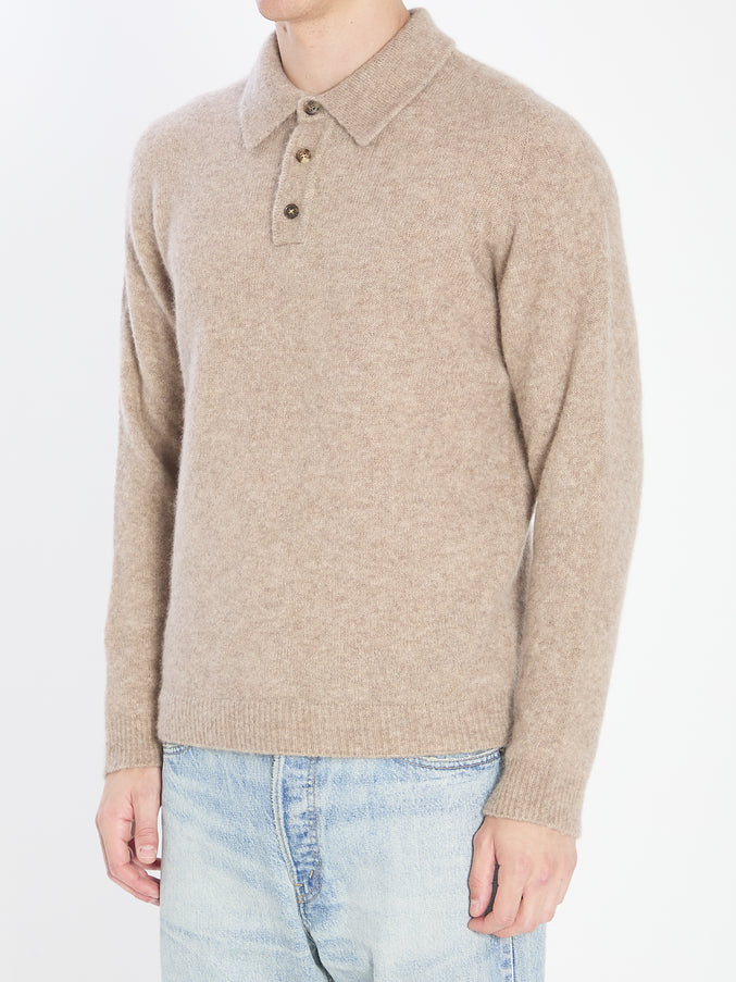 Roberto Collina Cashmere Blend Polo Shirt