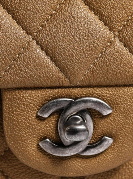 Chanel Medium Classic Double Flap Ruthenium Hardware