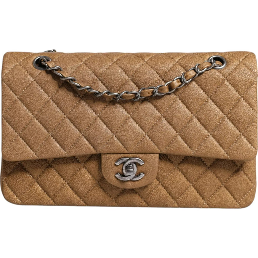 Chanel Medium Classic Double Flap Ruthenium Hardware