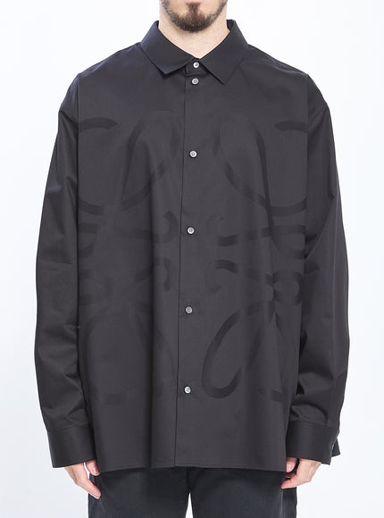 Loewe Anagram Cotton Shirt Black