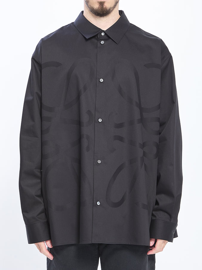 Loewe Anagram Cotton Shirt Black