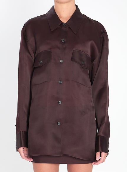 Khaite Matteo Shirt Bordeaux