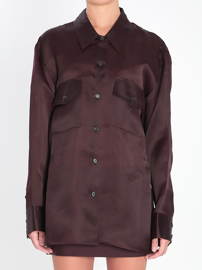 Khaite Matteo Shirt Bordeaux