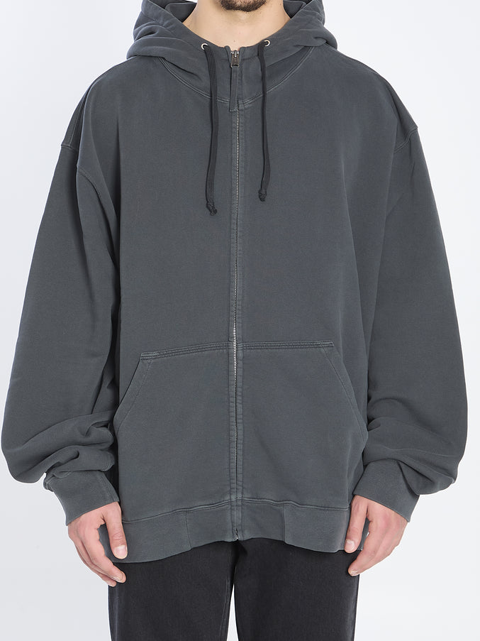 Maison Margiela Hoodie With Numeric Logo Grey