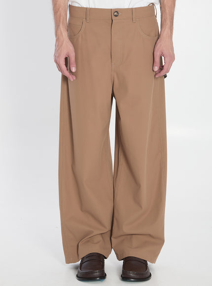 Loewe Cotton Carpenter Trousers Beige
