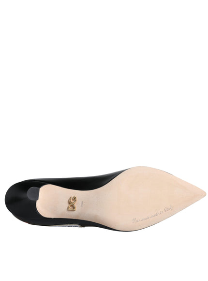 Dolce & Gabbana D&G Logo Print Pumps In Black