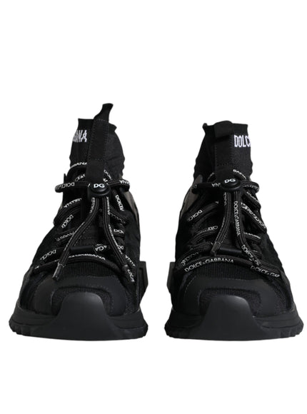 Dolce & Gabbana Black Sorrento Sock Logo Sneakers