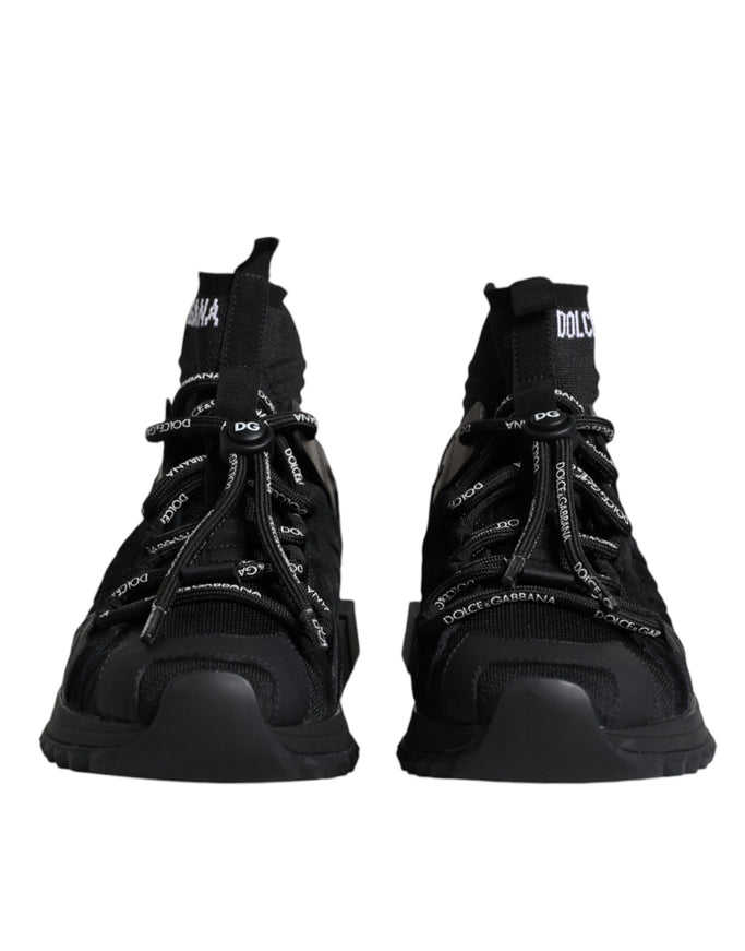 Dolce & Gabbana Black Sorrento Sock Logo Sneakers