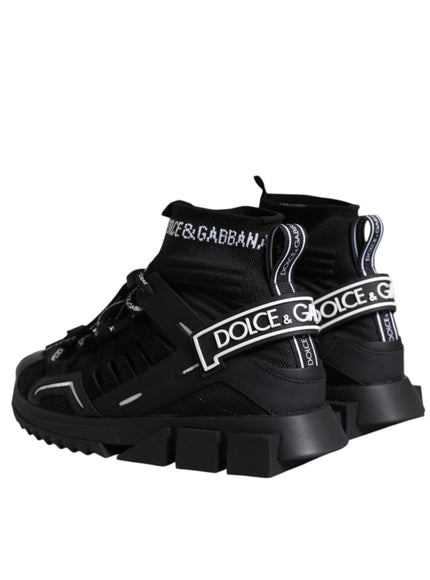 Dolce & Gabbana Black Sorrento Sock Logo Sneakers