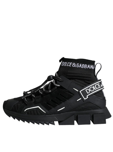 Dolce & Gabbana Black Sorrento Sock Logo Sneakers