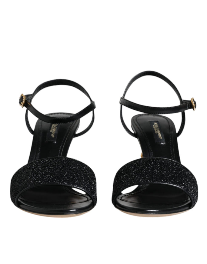 Dolce & Gabbana Keira Ankle Strap Sandals In Black