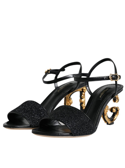 Dolce & Gabbana Keira Ankle Strap Sandals In Black