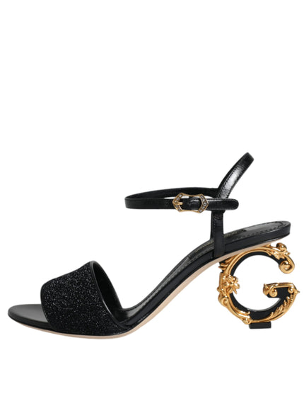 Dolce & Gabbana Keira Ankle Strap Sandals In Black