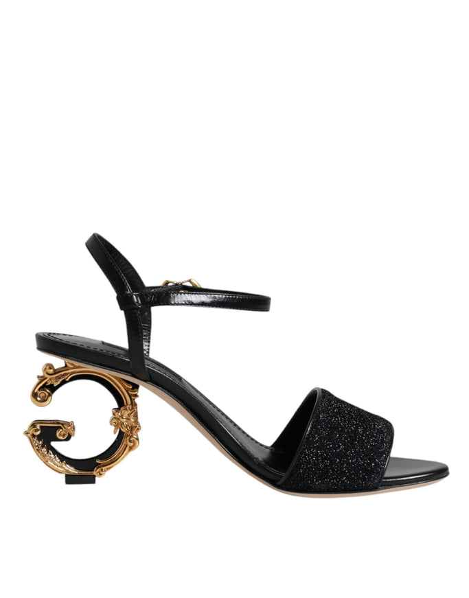 Dolce & Gabbana Keira Ankle Strap Sandals In Black