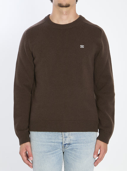 Celine Wool And Cashmere Crewneck Brown