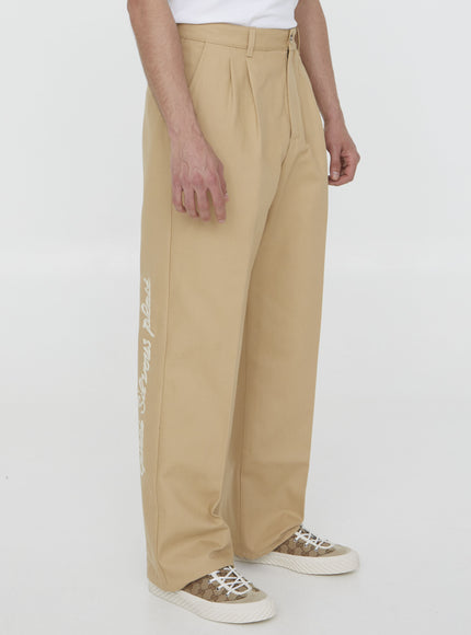 Gucci Beige Cotton Pants