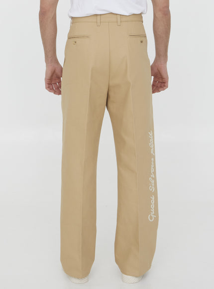 Gucci Beige Cotton Pants