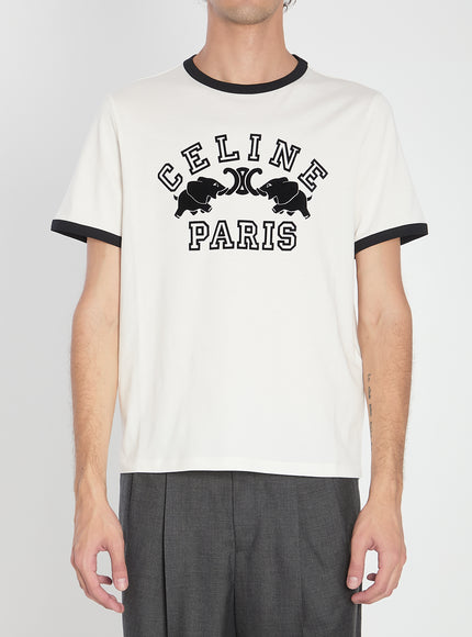 Celine Celine Paris T-shirt White