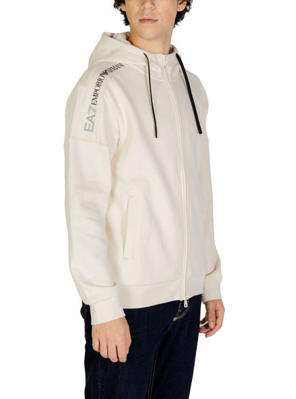 EA7 Emporio Armani Beige Cotton Sweater