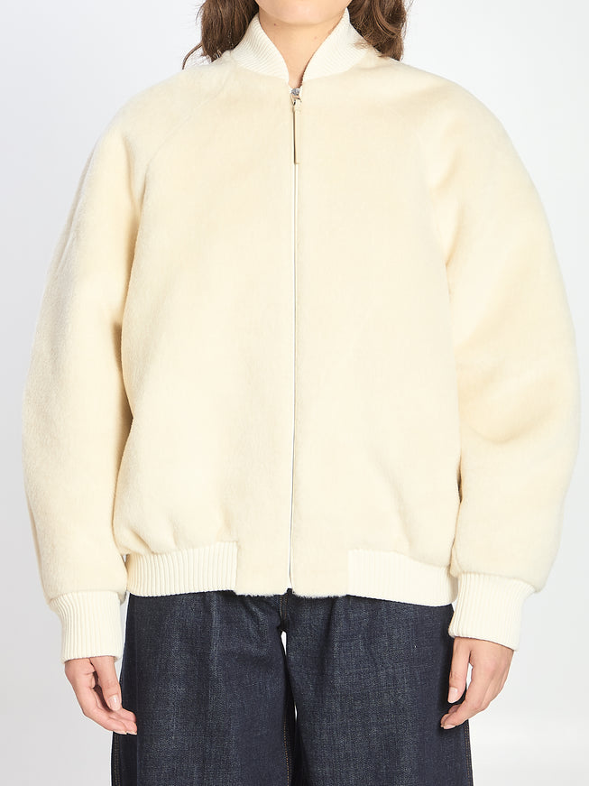 Jacquemus Le Blouson Pilu Jacket White