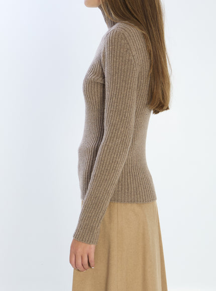 Max Mara Knit Top In Wool And Cashmere