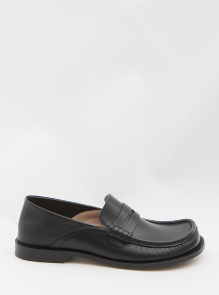 Loewe Campo Flap Back Loafer Black