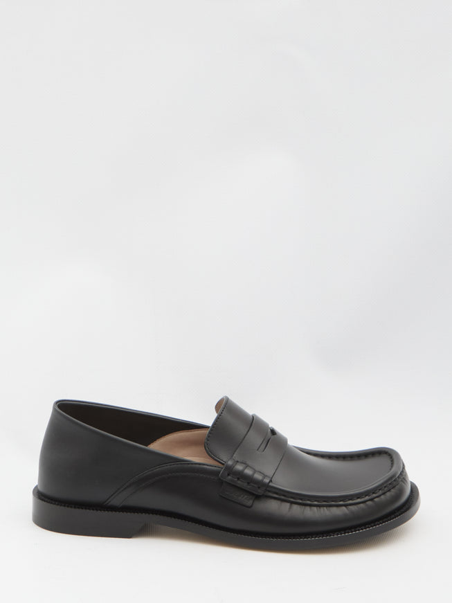 Loewe Campo Flap Back Loafer Black