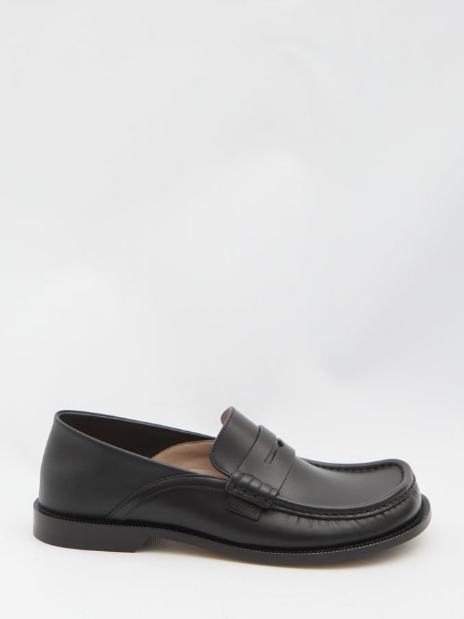 Loewe Campo Flap Back Loafer Black