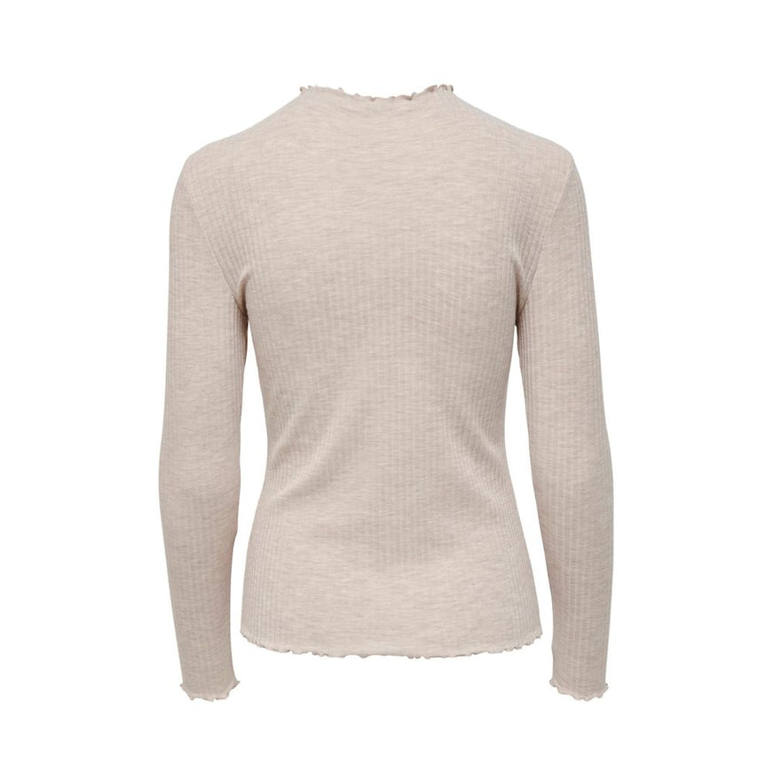 Only Beige Polyester Sweater