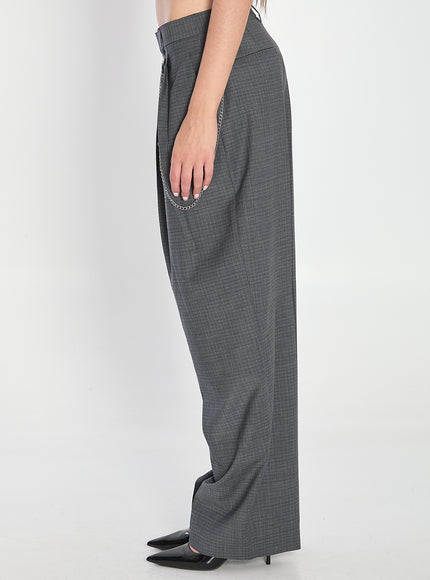Alexander Wang Grey Wool-blend Trousers