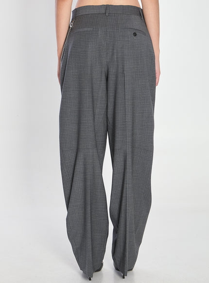 Alexander Wang Grey Wool-blend Trousers