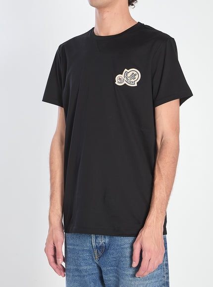 Moncler T-shirt With Double Logo Patches