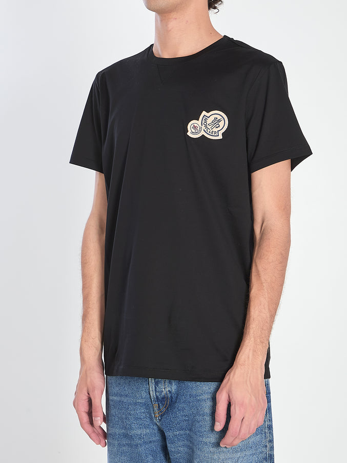 Moncler T-shirt With Double Logo Patches