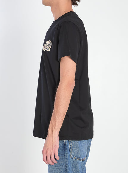 Moncler T-shirt With Double Logo Patches