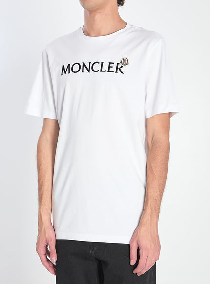 Moncler T-shirt With Flocked Logo