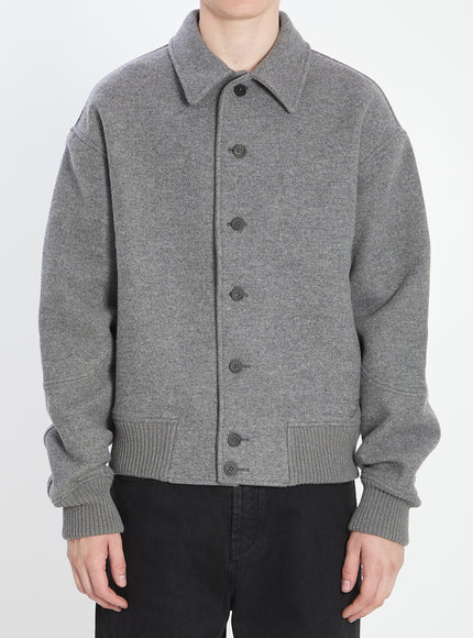 Jacquemus Feltro Bomber Jacket Grey