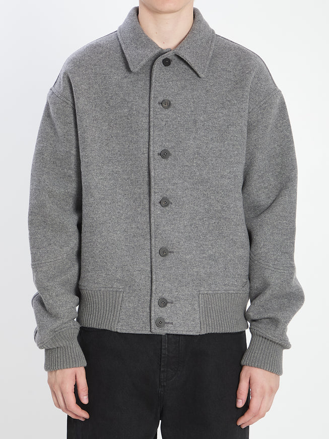Jacquemus Feltro Bomber Jacket Grey