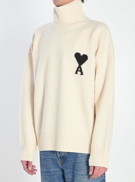 Ami Paris Ami De Coeur Turtleneck Sweater