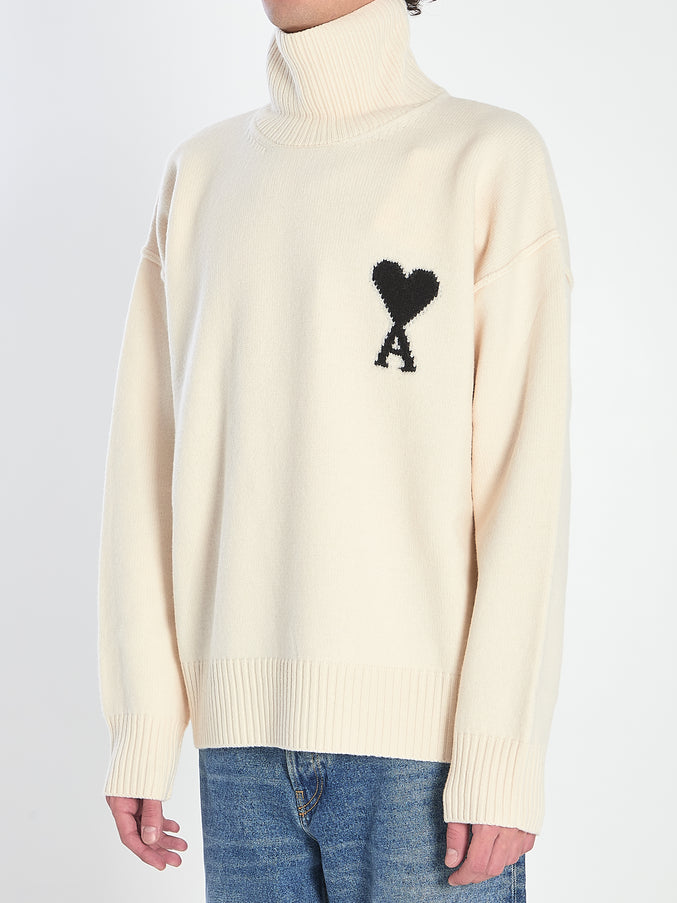 Ami Paris Ami De Coeur Turtleneck Sweater