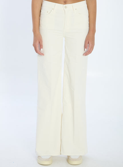 Mother The Twister Sneak Pants White