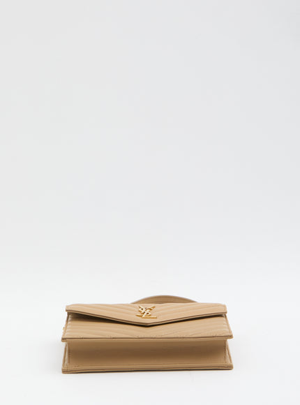 Saint Laurent Envelope Cassandre Wallet With Chain