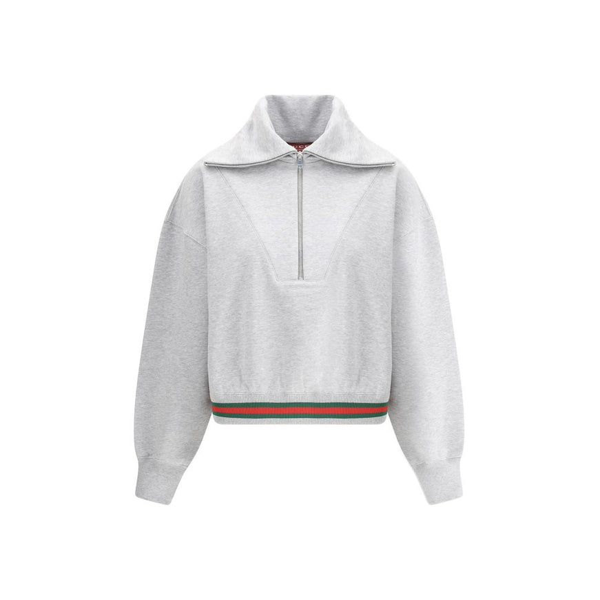 Gucci Women's Zip Sweatshirt In Gray