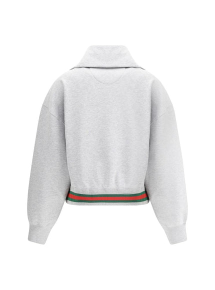 Gucci Women's Zip Sweatshirt In Gray