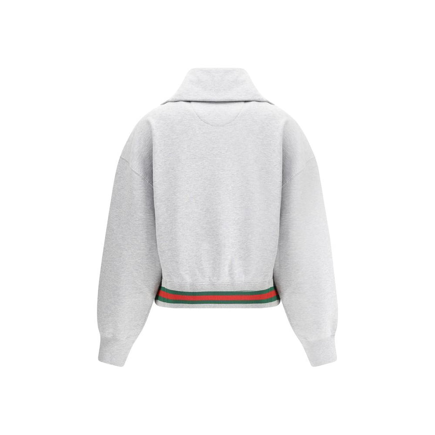 Gucci Women's Zip Sweatshirt In Gray