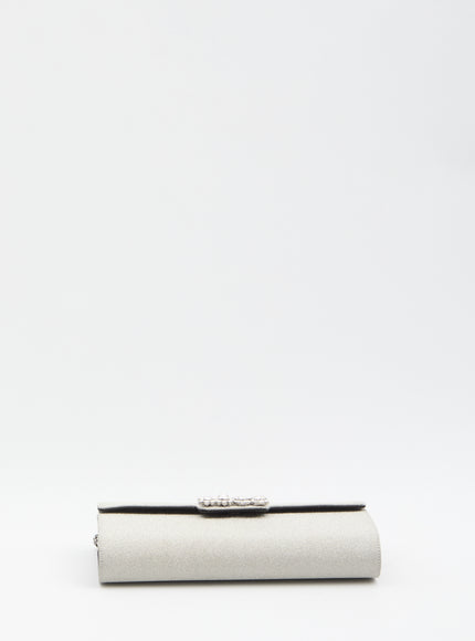 Roger Vivier Envelope Flower Strass Bag