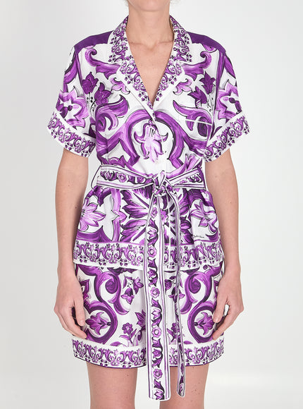 Dolce & Gabbana Maiolica Shirt White